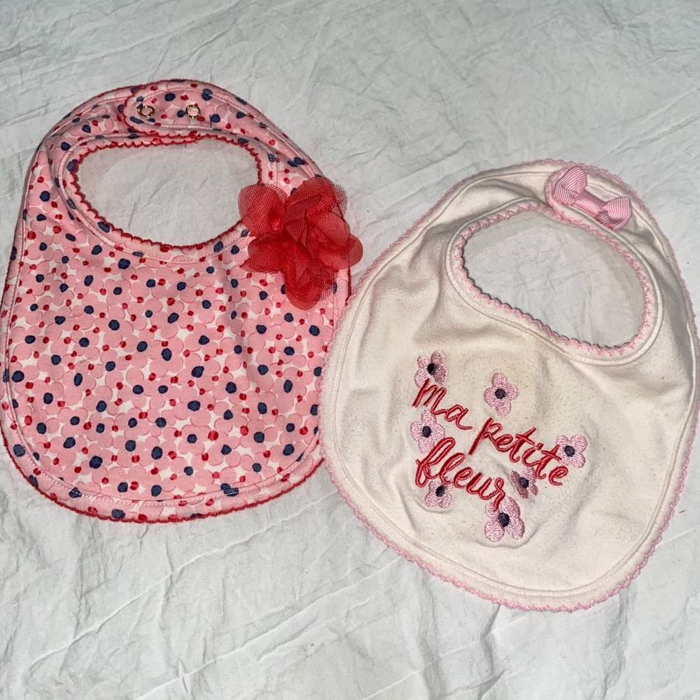 Baby girl bibs